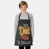 "Stand back Vater" ist Grillangebot für den Sommer Schürze (Getragen)