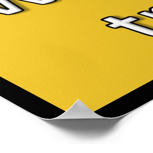 Stand Back We're Going to Try Science Poster (Ecke)