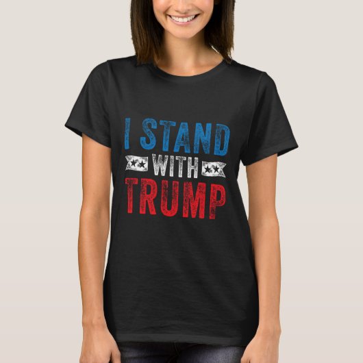 Stand bei den Wahlen 2020 mit Trump: Donald Maga R T-Shirt (Vorderseite)