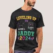 Stand bis Daddy 2024, Gamer New Father 2024 T-Shirt (Vorderseite)