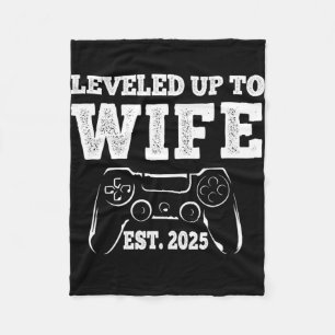 Stand bis Ehefrau 2025 Funny Just Married Gamer T Fleecedecke