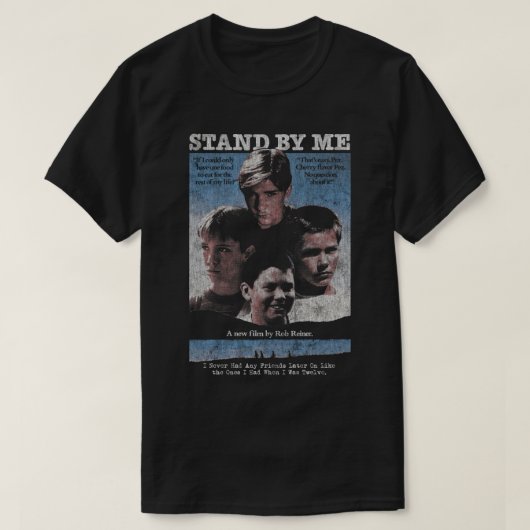Stand by Me DISTRESSEED 80er cult classic 3 T-Shirt (Design vorne)