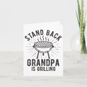 Stand Byck Grandpa Grillt Grillen Lover Vathers D Karte