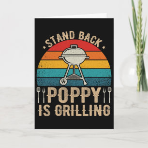 Stand Byck Poppy grillt BBQ-Liebhaber am Vatertag Karte