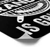 Stand Ck Opa Grillt Funny Grillen Vathday Poster (Ecke)