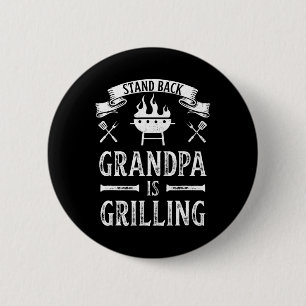Stand CK Opa Grillt Grillen Rbecue Fathers Da Button