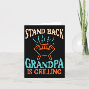 Stand Ck Opa Grillt Grillen Rbecue Grandfade Karte