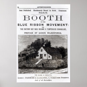 Stand der Blue Ribbon Movement, 1883 Poster