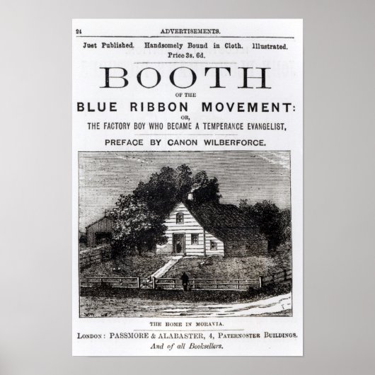 Stand der Blue Ribbon Movement, 1883 Poster (Vorne)