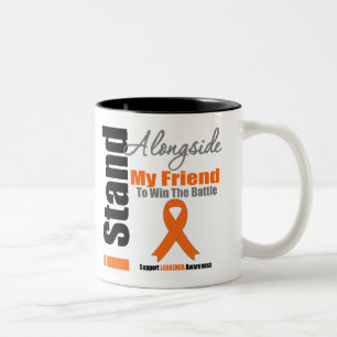 Stand der Leukämie-I neben meinem Freund Zweifarbige Tasse