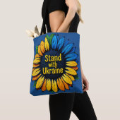 Stand der Ukraine Sonnenblumengarn Kunst Tasche (Von Nahem)