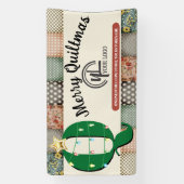 Stand der Weihnachtsbaumquilter-Steppboote b Banner (Vertikal)