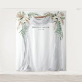 Stand des Bohemischen Fotos für die Hochzeitsgesch Wandteppich (Vorderseite)