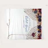 Stand des Brautparty-Fotos von Herbst Boho Wandteppich (Vorderseite (Horizontal))