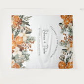 Stand des Fotos "Winter Hochzeit im Herbst Backgro Wandteppich (Vorderseite (Horizontal))