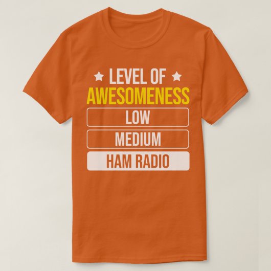Stand des Funkgeräts der Wahnsinn-Ham T-Shirt (Design vorne)