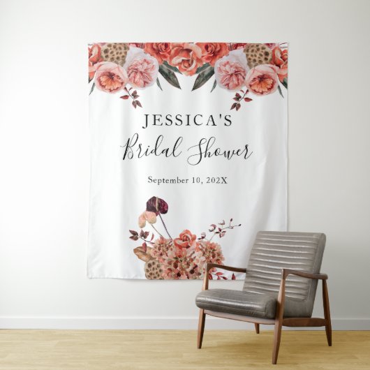 Stand des Herbstflorduschens Foto Wandteppich (Beispiel)