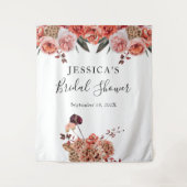 Stand des Herbstflorduschens Foto Wandteppich (Vorderseite)