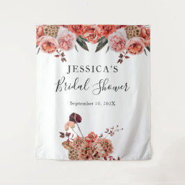 Stand des Herbstflorduschens Foto Wandteppich