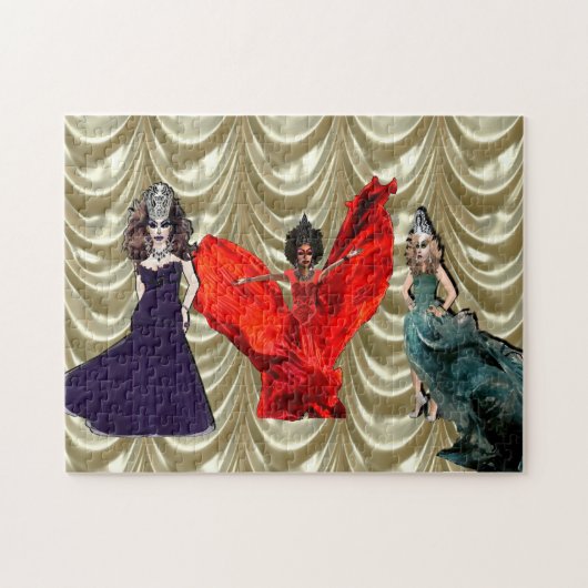 Stand des Queens-drei vor mir Puzzlespiel Puzzle (Horizontal)