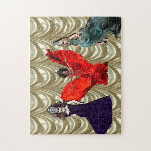 Stand des Queens-drei vor mir Puzzlespiel Puzzle (Vertikal)