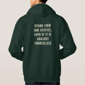 Stand Firm for Justice Hoodie | Pro-Palästina (Rückseite)