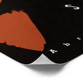 Stand Firm Motivierend Quote Abraham Lincoln Poster (Ecke)