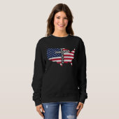 Stand For The Flag Kneel For The Cross Patriot Chr Sweatshirt (Vorne ganz)