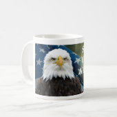 STAND FÜR AMERIKA #VoteBlue Kaffeetasse (Vorderseite Links)