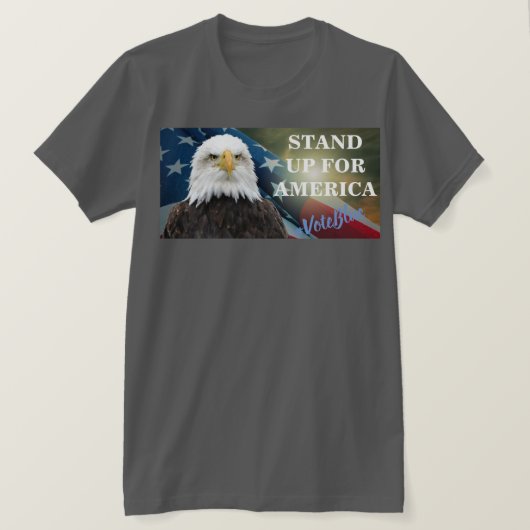STAND FÜR AMERIKA #VoteBlue T - Shirt (Design vorne)