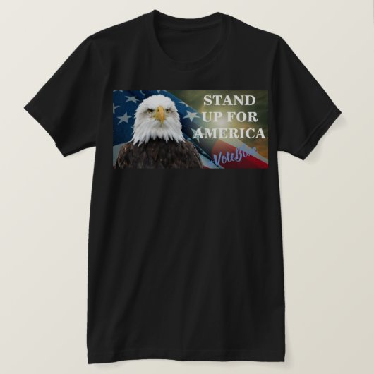 STAND FÜR AMERIKA #VoteBlue T - Shirt (Design vorne)