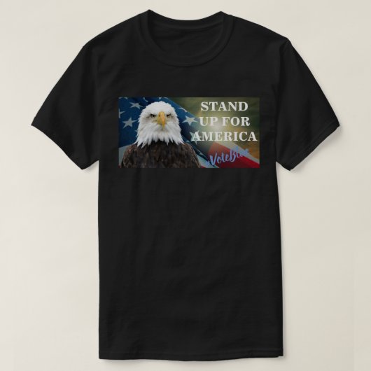 STAND FÜR AMERIKA #VoteBlue T - Shirt (Design vorne)