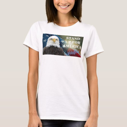 STAND FÜR AMERIKA #VoteBlue T - Shirt (Vorderseite)