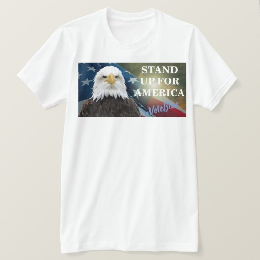STAND FÜR AMERIKA #VoteBlue T - Shirt (Design vorne)