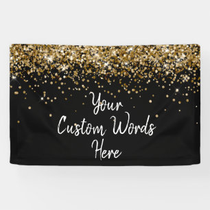 Stand für das Foto von Custom Schwarz-weiß Gold Bi Banner