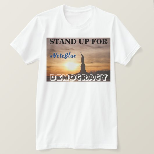 STAND FÜR DEMOKRATIE #VoteBlue-T - Shirt (Design vorne)