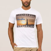 STAND FÜR DEMOKRATIE #VoteBlue-T - Shirt (Vorderseite)