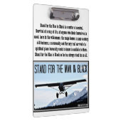 Stand für den Mann im Schwarzen Klemmbrett (Rechts)