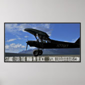 Stand für den Mann in schwarzem Poster (Vorne)