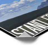 Stand für den Mann in schwarzem Poster (Ecke)