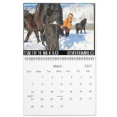 Stand für den Mann in Schwarzes Druckkalender Kalender (Mär 2027)