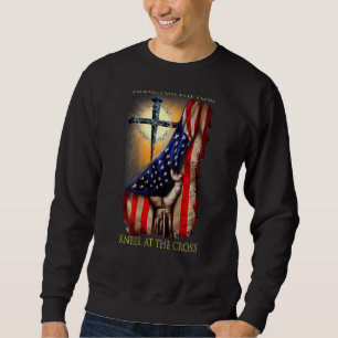 Stand für die Fahne am Kreuz 1 Sweatshirt