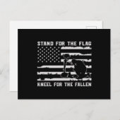 Stand für die Fahne für die gefallenen Einladungspostkarte (Vorne/Hinten)