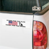 STAND FÜR DIE FLAGGE, KNEL FÜR DEN KREUZ AUTOAUFKLEBER (Auf Lkw)