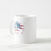 Stand für die Flagge, Knien für das Kreuz Kaffeetasse (Vorderseite Links)