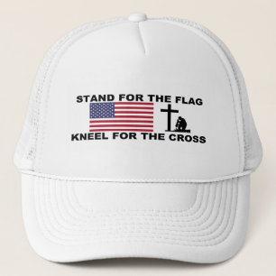 STAND FÜR DIE FLAGGE, KNIEN FÜR DEN QUERhut Truckerkappe