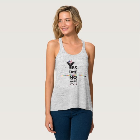 Stand für die Spitze des "Justice Tank" Tank Top (Vorderseite Vollansicht)