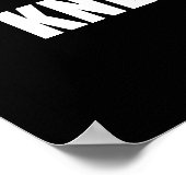 Stand für Fahne-Knie über Kreuz Poster (Ecke)