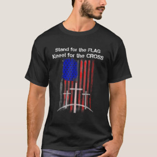 Stand für FLAG Kneel für das CROSS Shirt Ameri
