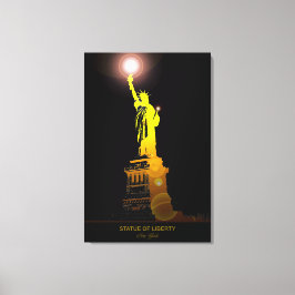 Stand für Freiheit: Freiheitsstatue Canvas Print Leinwanddruck